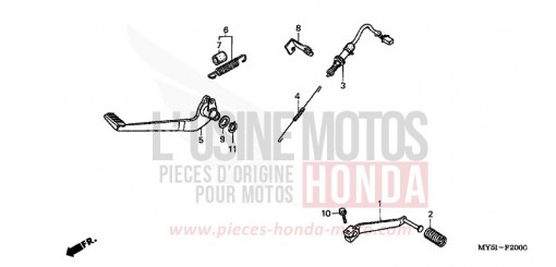 PEDAL CB500S2 de 2002