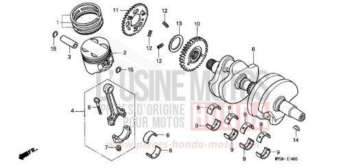 KURBELWELLE/KOLBEN CB500SY de 2000