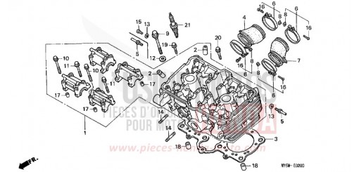 ZYLINDERKOPF CB500SY de 2000