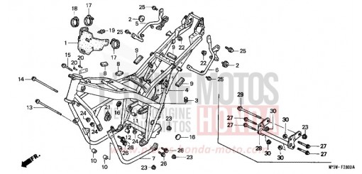 RAHMENKOERPER CB500X de 1999