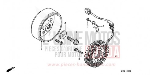 GENERATOR CB500Y de 2000