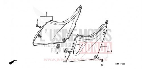 SEITENABDECKUNG CB500Y de 2000