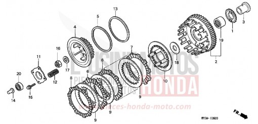 KUPPLUNG CB500Y de 2000