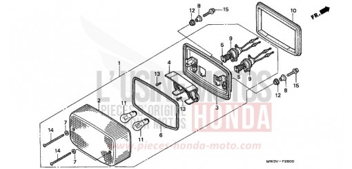 HECKLEUCHTE CB750F21 de 2001
