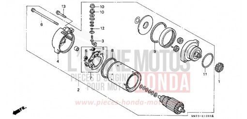 ANLASSER CB750F2N de 1992