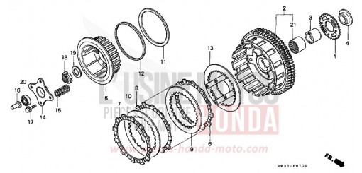 KUPPLUNG CB750F2T de 1996