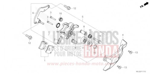 FESTSTELLBREMSSATTEL CRF1100D4P de 2023