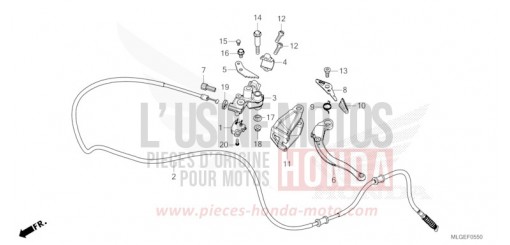 HANDBREMSHEBEL CRF1100D4P de 2023