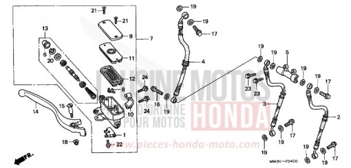 VORDERRADBREMSE CB750F2V de 1997
