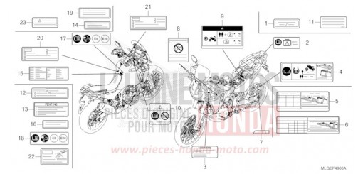 WARNETIKETT CRF1100DP de 2023
