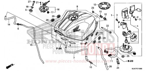 KRAFTSTOFFTANK/KRAFTSTOFFPUMPE CB500FAG de 2016