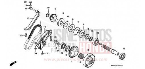 ANLASSERKUPPLUNG CB750F2W de 1998