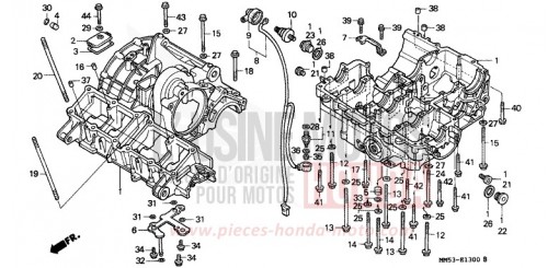 KURBELGEHAEUSE CBR1000FH de 1987