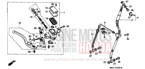 VORDERRADBREMSE CBR1000FH de 1987