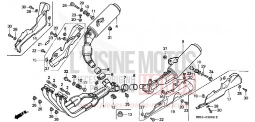 ABGAS-SCHALLDAEMPFER CBR1000FH de 1987