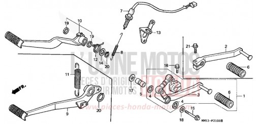 BREMSPEDAL/SCHALTPEDAL CBR1000FJ de 1988