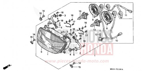 SCHEINWERFER CBR1000FL de 1990