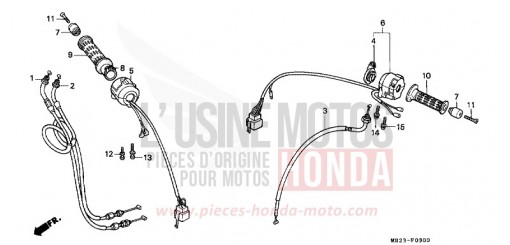 SCHALTER/KABEL CBR1000FL de 1990