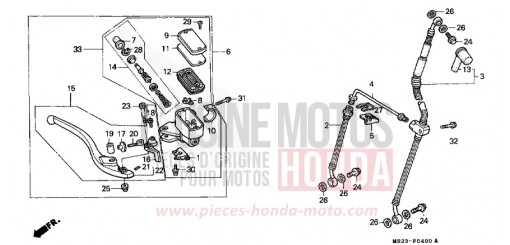 VORDERRADBREMSE CBR1000FL de 1990