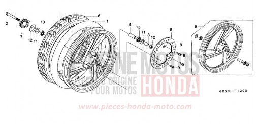 VORDERRAD SGX50W de 1998