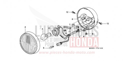 SCHEINWERFER SGX50W de 1998