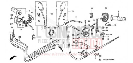 HEBELGRIFF/SCHALTER/KABEL SGX50W de 1998