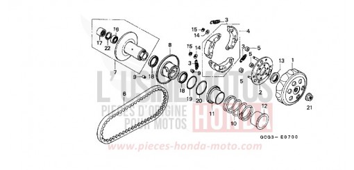 ABTRIEBSFLAECHE SGX50X de 1999