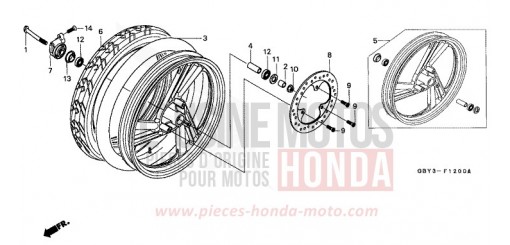 VORDERRAD SH50W de 1998