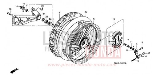 HINTERRAD SH50X de 1999