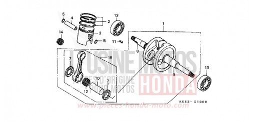 KURBELWELLE/KOLBEN SJ100W de 1998