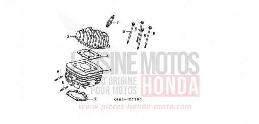 ZYLINDER/ZYLINDERKOPF SJ100X de 1999