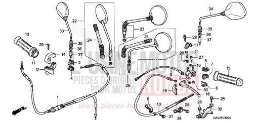 KABEL/HEBELGRIFF/SCHALTER SJ50T de 1996