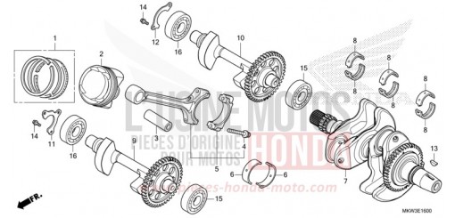 VILEBREQUIN/PISTON NC750XDM de 2021