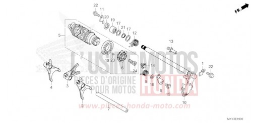 SCHALTTROMMEL CB650RAP de 2023