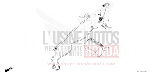 BATTERIE CB650RAP de 2023