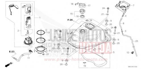 KRAFTSTOFFTANK/KRAFTSTOFFPUMPE NSS750P de 2023