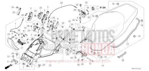 SITZ/TANKDECKEL NSS750P de 2023