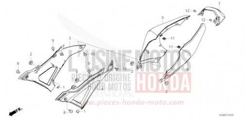 SEITENABDECKUNG CBF125NAP de 2023
