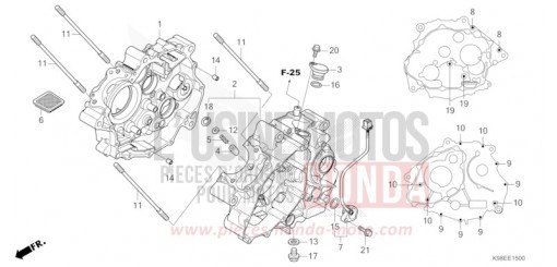 KURBELGEHAEUSE CBF125NAP de 2023