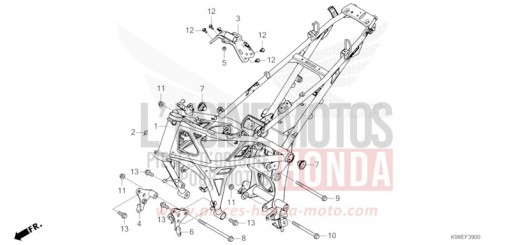 RAHMENKOERPER CBF125NAP de 2023