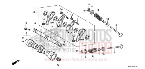 NOCKENWELLE/VENTIL NC750XAE de 2014