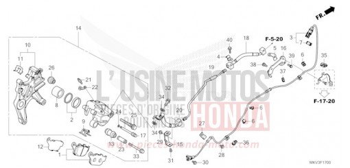 HINTERRAD-BREMSSATTEL NSS750M de 2022