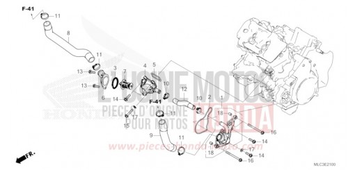 THERMOSTAT/WASSERSCHLAUCH XL750P de 2023