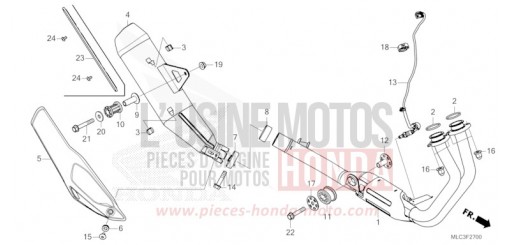 ABGAS-SCHALLDAEMPFER XL750P de 2023