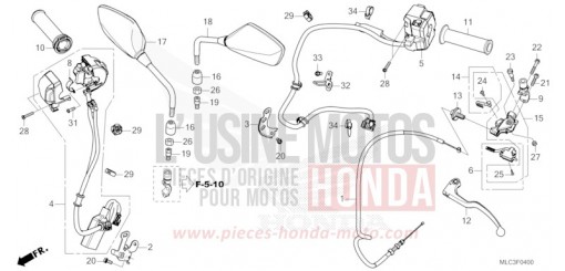 SCHALTERGRIFF/GRIFF/KABEL/SPIEGEL XL750P de 2023