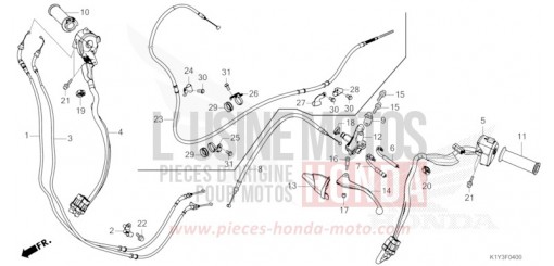 HEBELGRIFF/SCHALTER/KABEL WW125AP de 2023