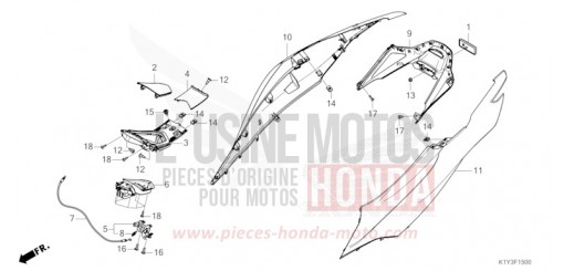 GEHAEUSEABDECKUNG WW125AP de 2023