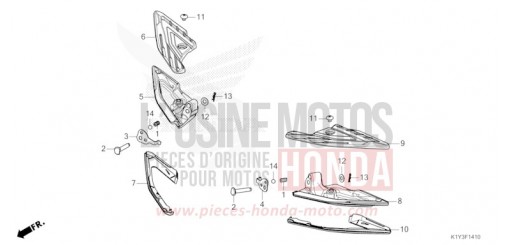 SOZIUS-FUSSRASTE WW125AP de 2023