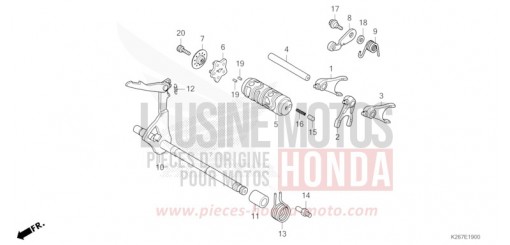 SCHALTTROMMEL MSX125AN de 2022