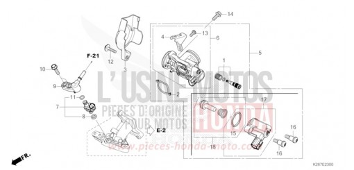 DROSSELKLAPPENGEHAEUSE MSX125AN de 2022